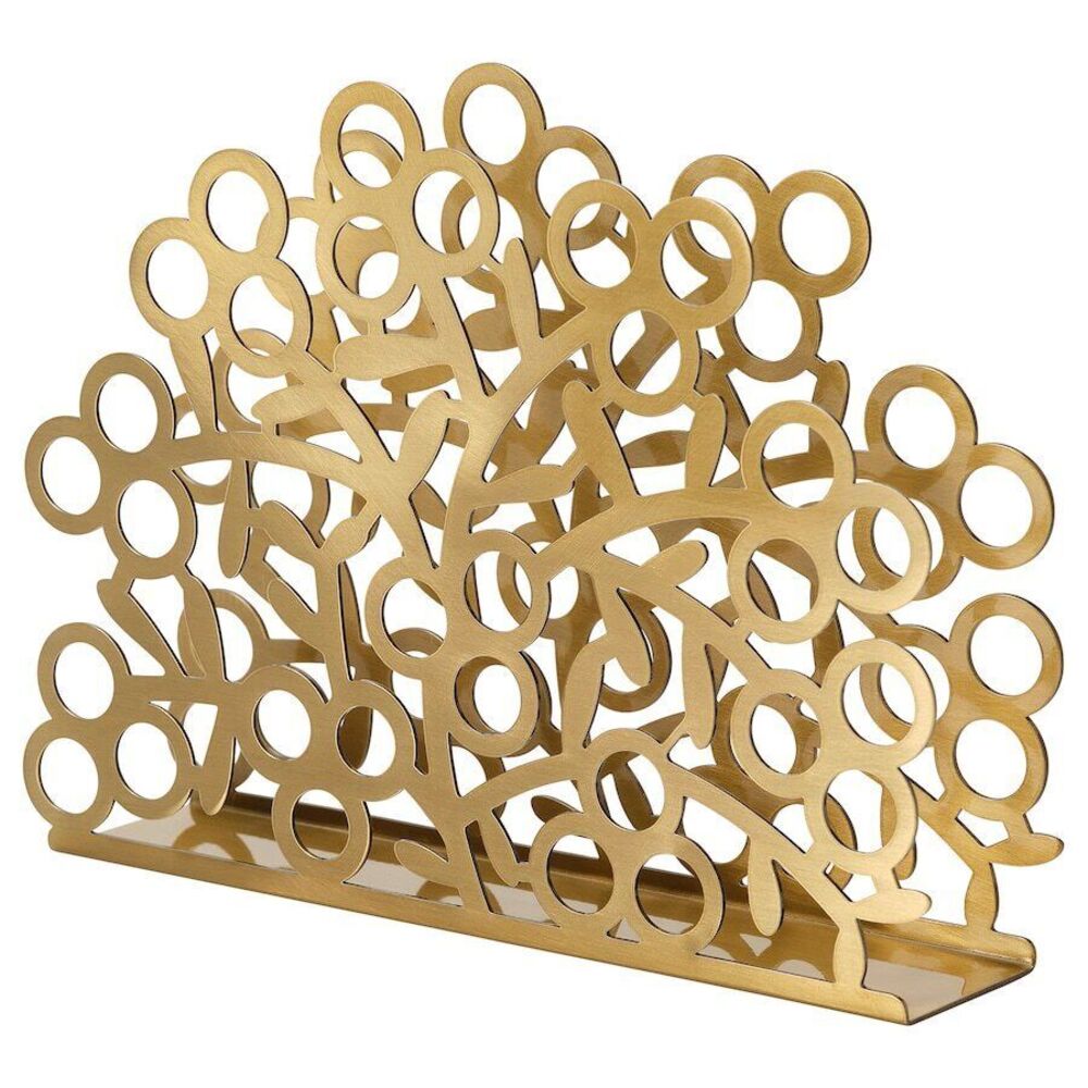 Ikea Vinterfint Napkin Holder Gold 505.799.70 Grt Year Round Quick Ship New 2024
